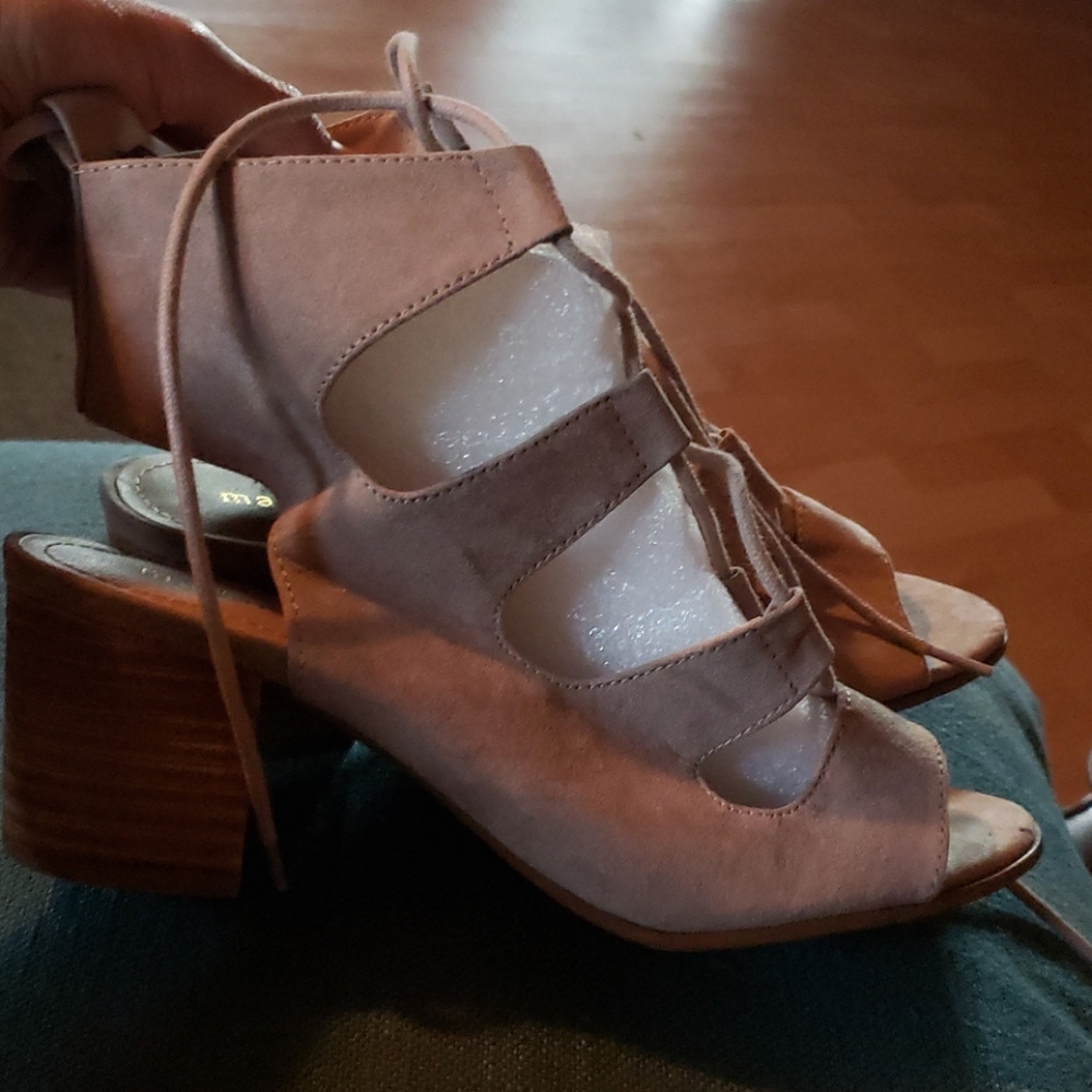 Madden girl block heel lace up shoes